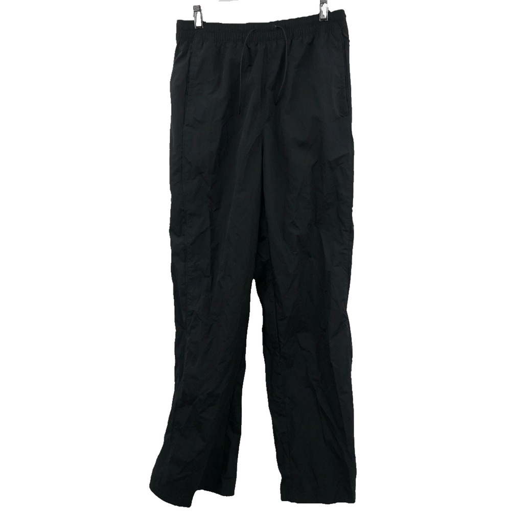 Nike Women's Windrunner High-Waisted Woven Open-Hem Pants Black Size Medium